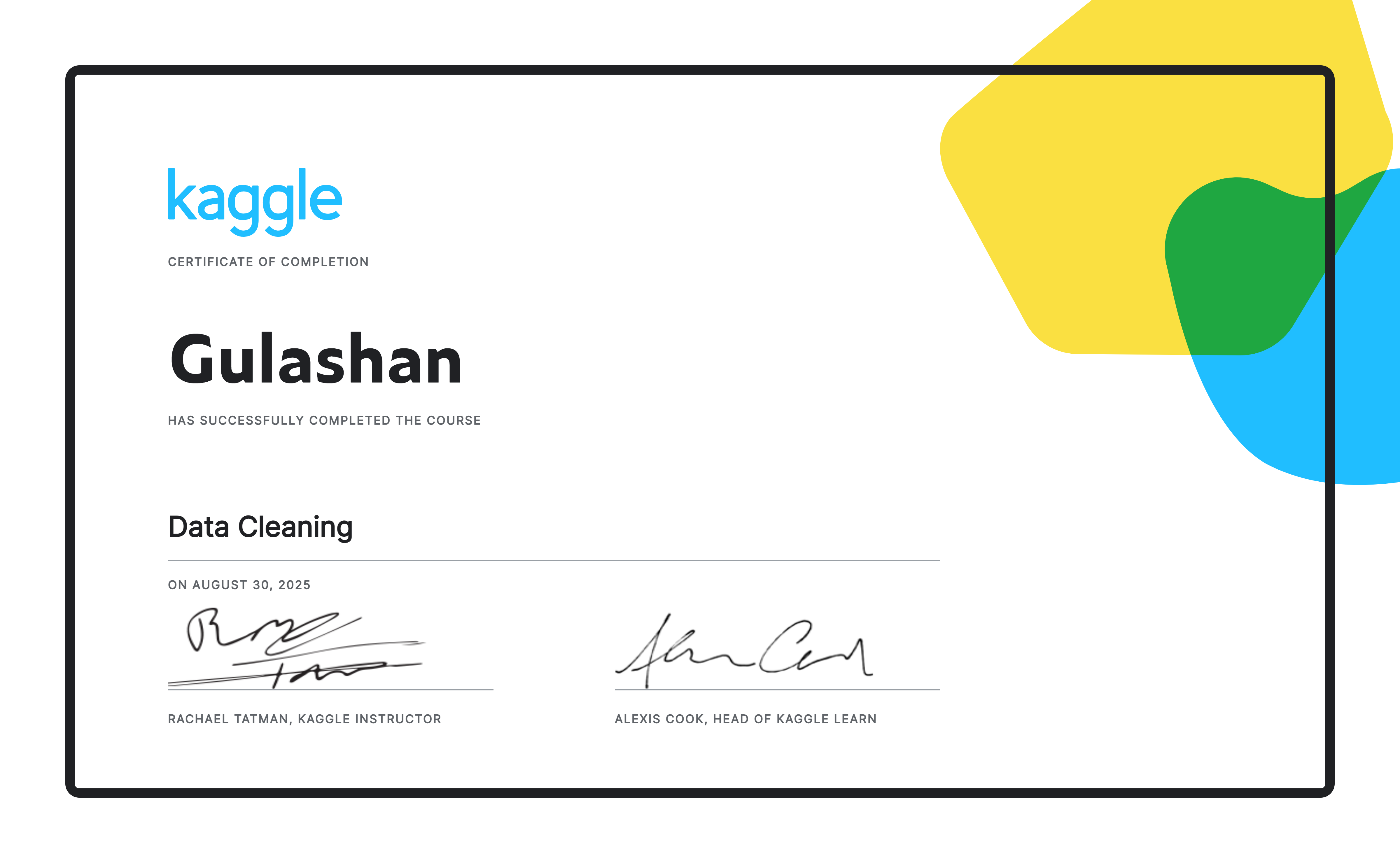 Certificate 3